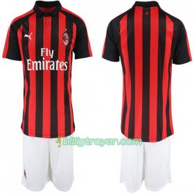 Billige Fotballdrakter AC Milan Barn Hjemmedraktsett 2018/19 Kortermet